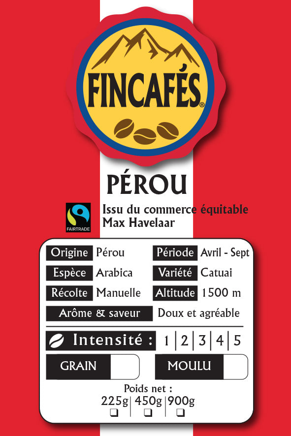 Café doux - Origine Pérou 🇵🇪 - Commerce équitable
